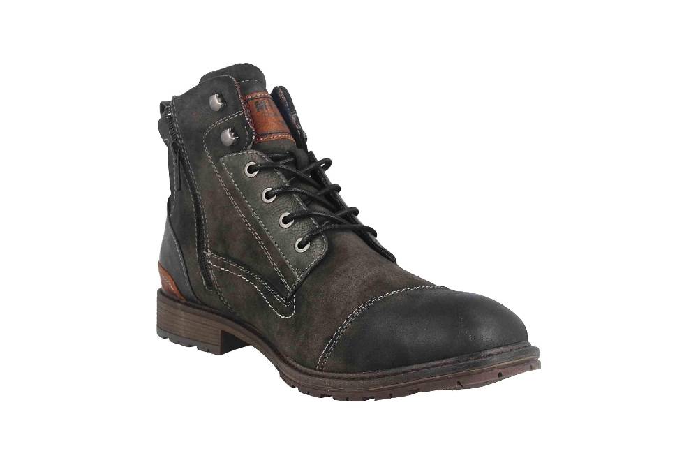 Mustang Shoes Boots In Übergrößen Grau 4140-504-259 Große Herrenschuhe