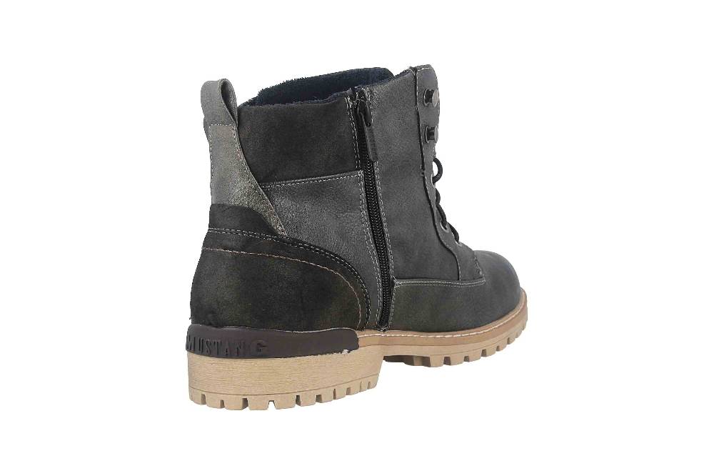 Mustang Shoes Boots In Übergrößen Grau 4142-504-259 Große Herrenschuhe