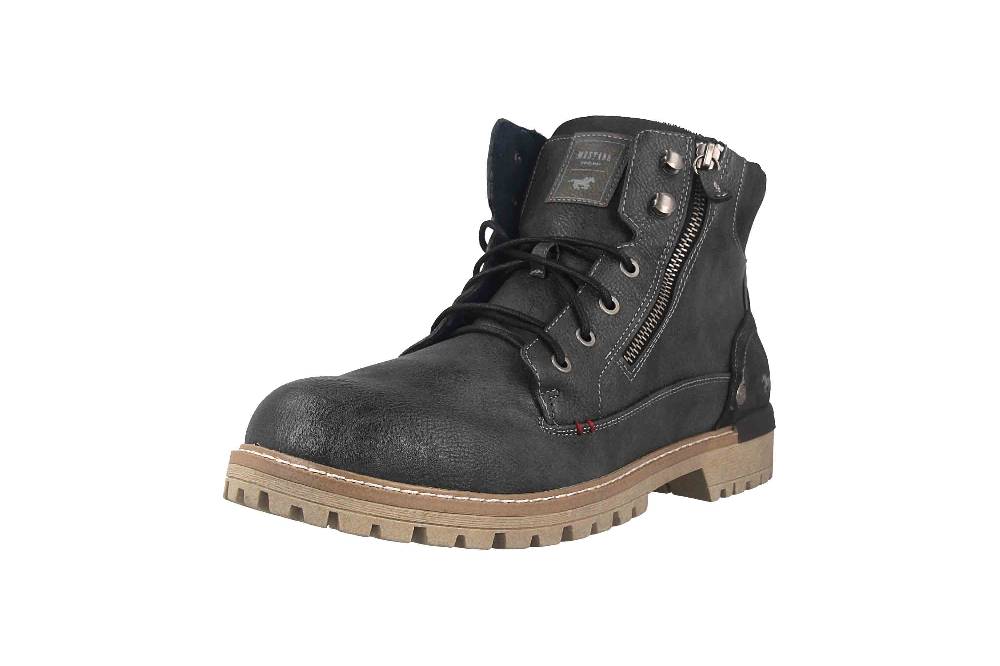 Mustang Shoes Boots In Übergrößen Grau 4142-504-259 Große Herrenschuhe