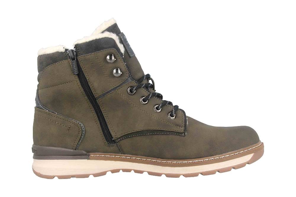 Mustang Shoes Boots In Übergrößen Grün 4141-604-770 Große Herrenschuhe