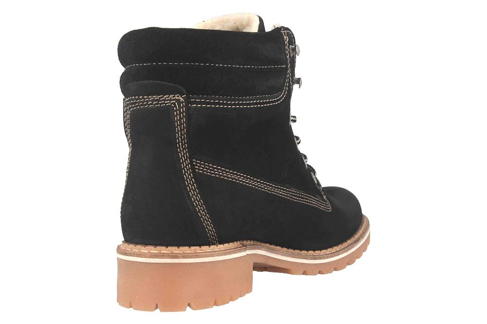 Mustang Shoes Boots In Übergrößen Schwarz 2837-604-9 Große Damenschuhe