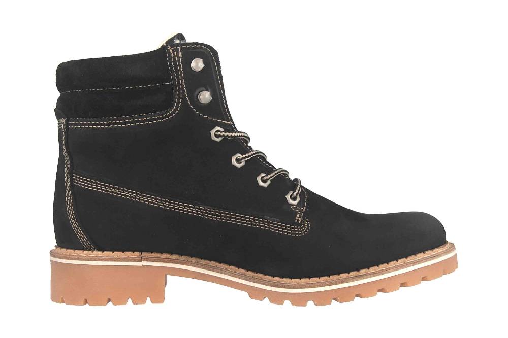 Mustang Shoes Boots In Übergrößen Schwarz 2837-604-9 Große Damenschuhe