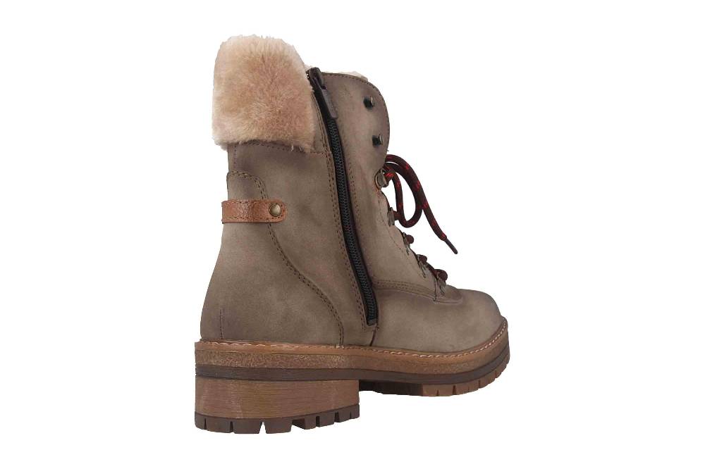 Mustang Shoes Boots In Übergrößen Taupe 1344-604-318 Große Damenschuhe