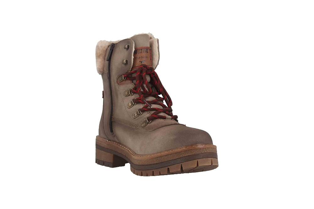 Mustang Shoes Boots In Übergrößen Taupe 1344-604-318 Große Damenschuhe