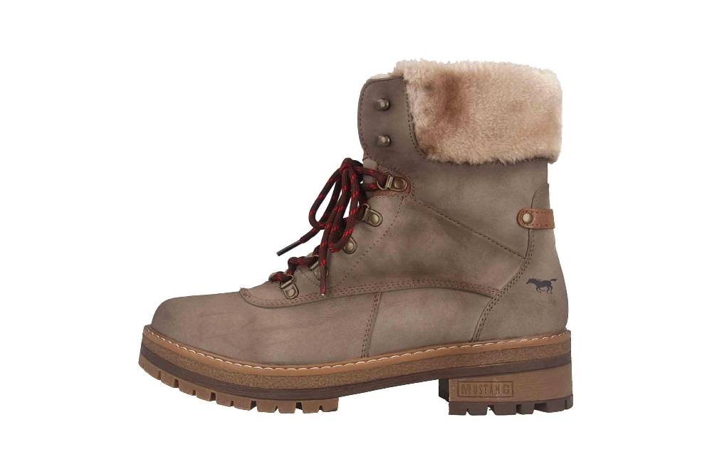 Mustang Shoes Boots in Übergrößen Taupe 1344-604-318 große Damenschuhe
