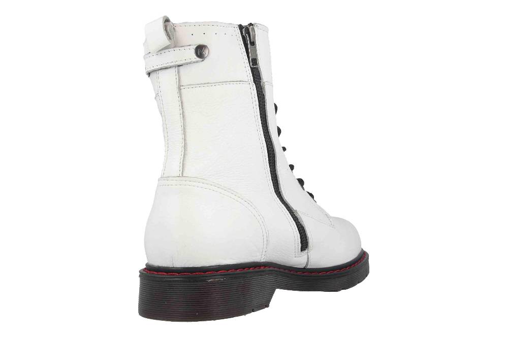 Mustang Shoes Boots In Übergrößen Weiß 2881-502-1 Große Damenschuhe
