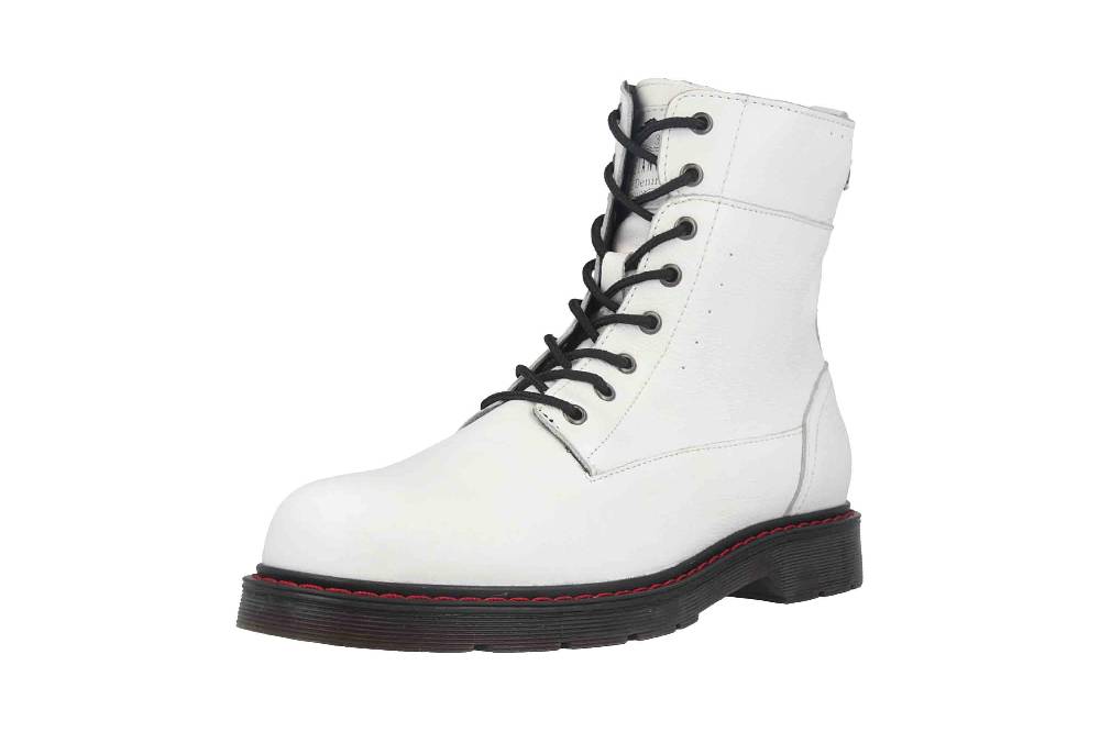 Mustang Shoes Boots In Übergrößen Weiß 2881-502-1 Große Damenschuhe