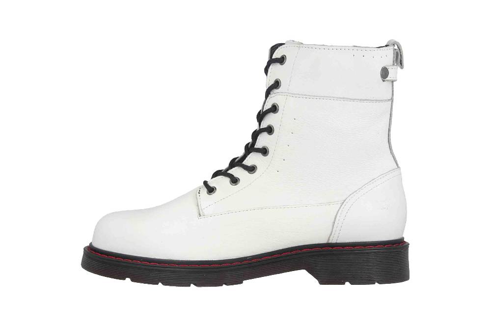 Mustang Shoes Boots in Übergrößen Weiß 2881-502-1 große Damenschuhe