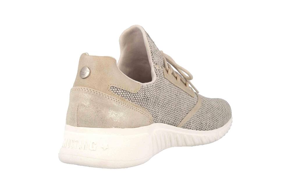 Mustang Shoes Halbschuhe In Übergrößen Beige 1315-301-4 Große Damenschuhe