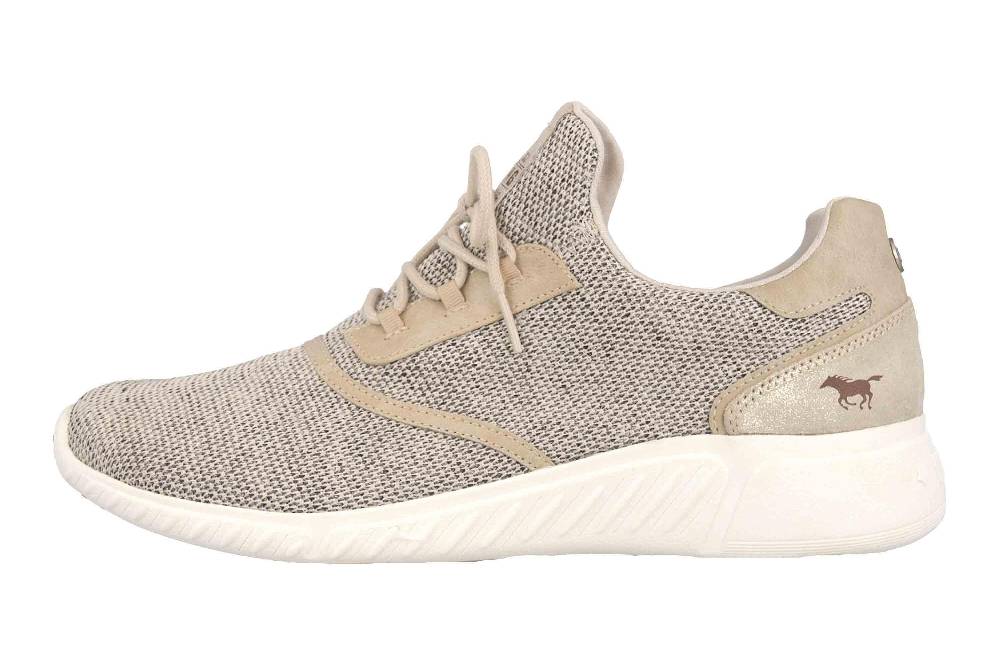 Mustang Shoes Halbschuhe in Übergrößen Beige 1315-301-4 große Damenschuhe