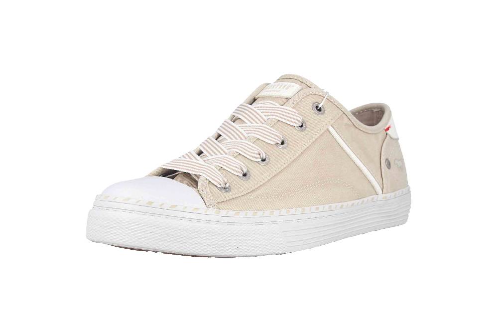 Mustang Shoes Halbschuhe In Übergrößen Beige 1376-303-243 Große Damenschuhe