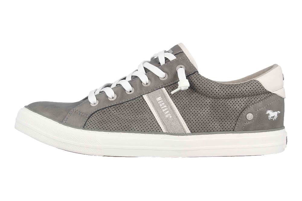Mustang Shoes Halbschuhe in Übergrößen Grau 4180-308-2 große Herrenschuhe