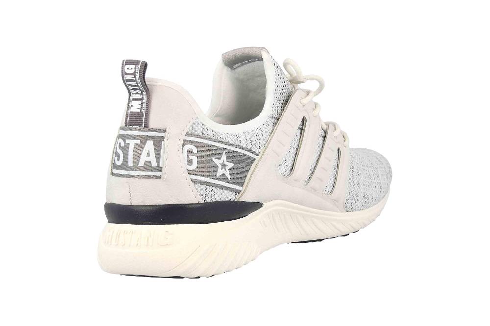 Mustang Shoes Halbschuhe In Übergrößen Weiß 4132-304-100 Große Herrenschuhe