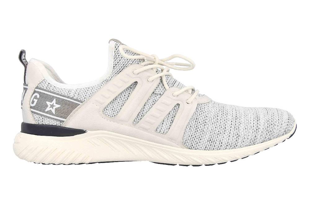 Mustang Shoes Halbschuhe In Übergrößen Weiß 4132-304-100 Große Herrenschuhe