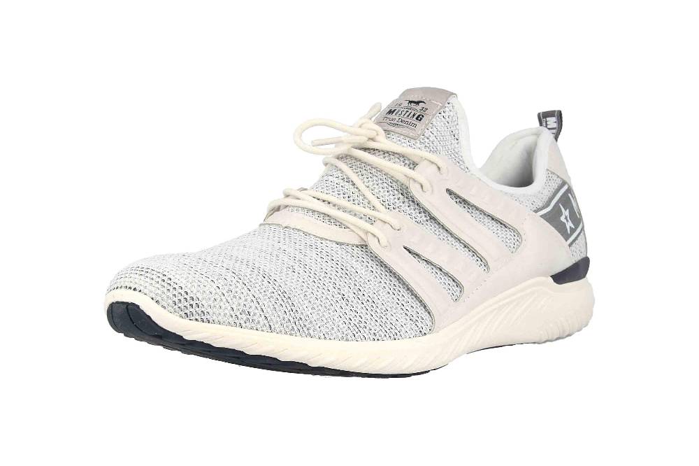 Mustang Shoes Halbschuhe In Übergrößen Weiß 4132-304-100 Große Herrenschuhe