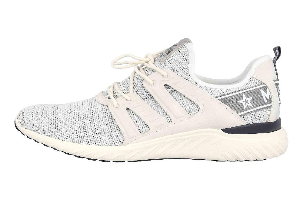 Mustang Shoes Halbschuhe in Übergrößen Weiß 4132-304-100 große Herrenschuhe