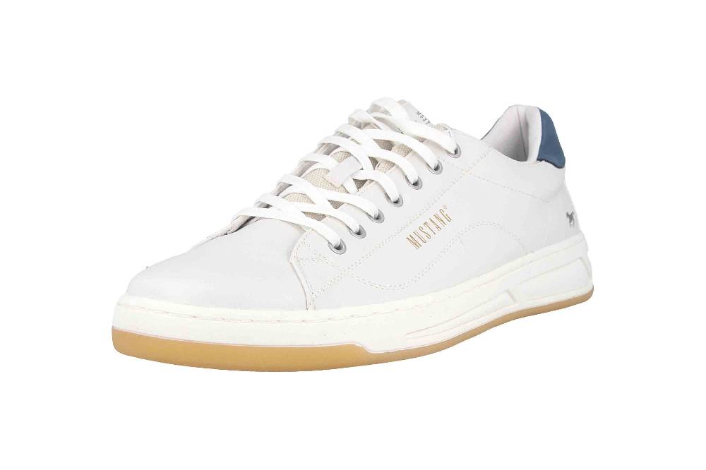 Mustang Shoes Halbschuhe In Übergrößen Weiß 4187-302-203 Große Herrenschuhe