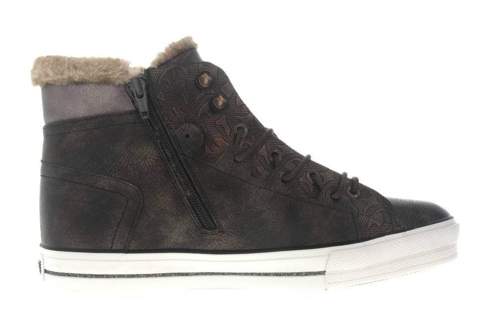 Mustang Shoes High Top Sneaker In Übergrößen Braun 1288-603-303 Große Damenschuhe