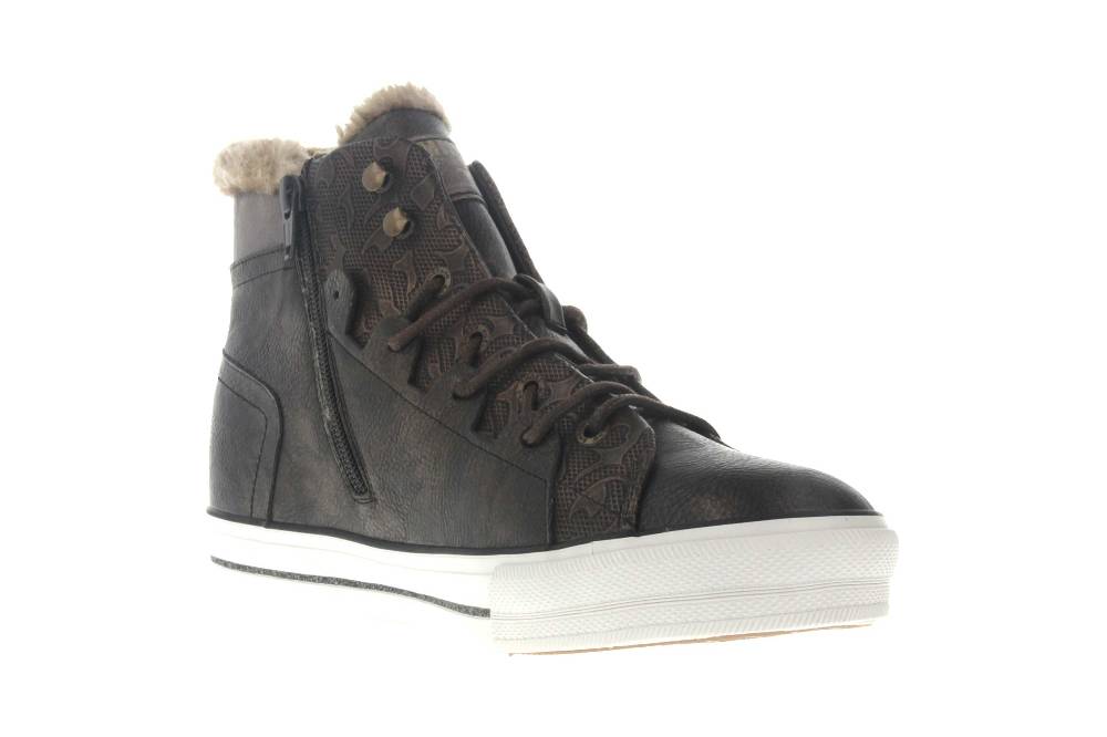 Mustang Shoes High Top Sneaker In Übergrößen Braun 1288-603-303 Große Damenschuhe