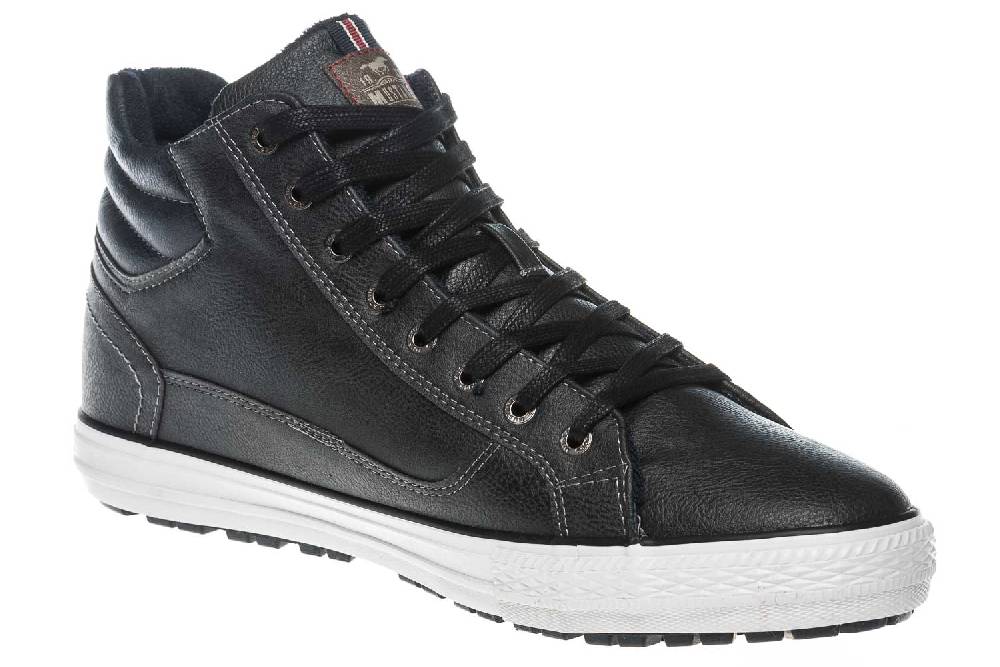 Mustang Shoes High Top Sneaker In Übergrößen Graphit 4129-502-259 Große Herrenschuhe