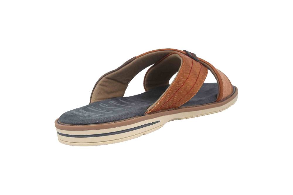 Mustang Shoes Pantoletten In Übergrößen Braun 4152-705-307 Große Herrenschuhe