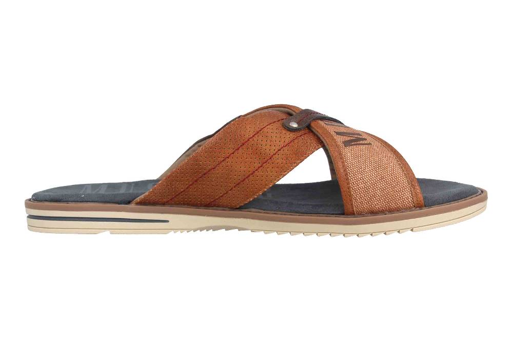 Mustang Shoes Pantoletten In Übergrößen Braun 4152-705-307 Große Herrenschuhe