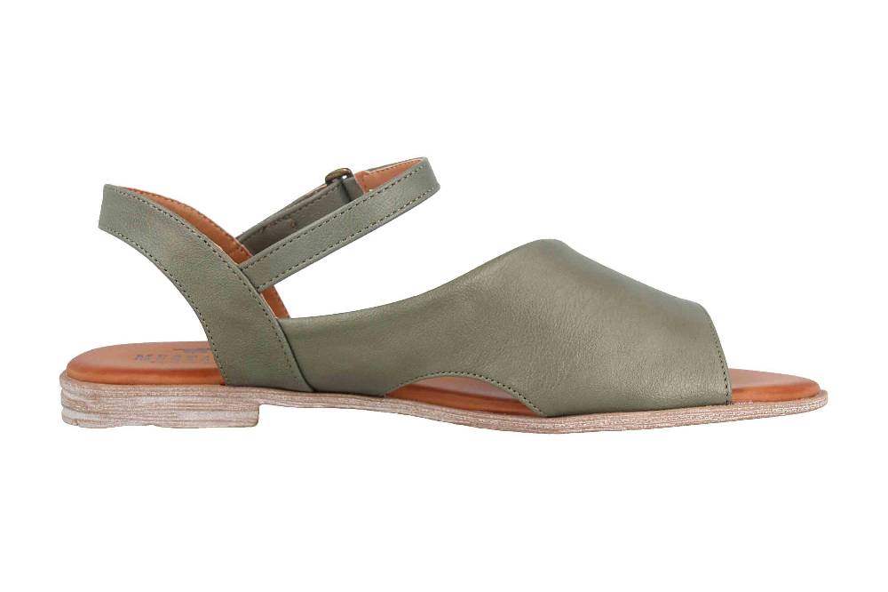 Mustang Shoes Sandalen In Übergrößen Grün 1388-807-7 Große Damenschuhe