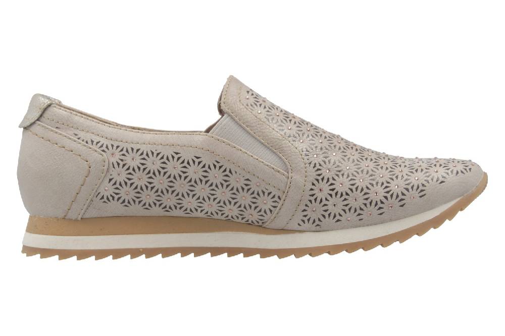 Mustang Shoes Slipper In Übergrößen Beige 1237-401-4 Große Damenschuhe