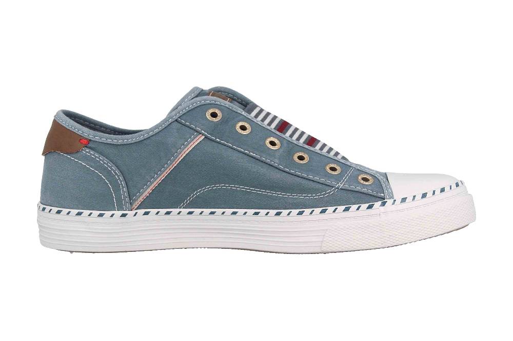 Mustang Shoes Slipper In Übergrößen Blau 1376-401-807 Große Damenschuhe