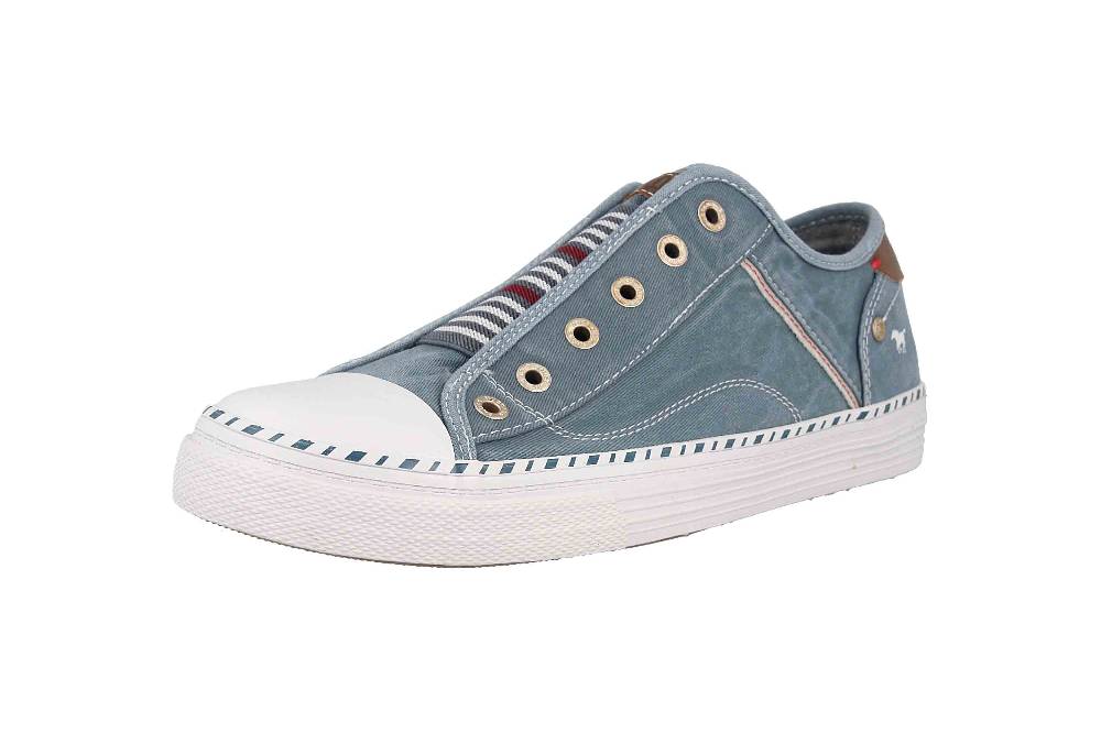 Mustang Shoes Slipper In Übergrößen Blau 1376-401-807 Große Damenschuhe