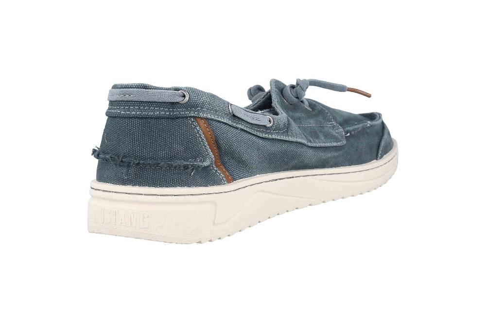 Mustang Shoes Slipper In Übergrößen Blau 4191-404-8 Große Herrenschuhe