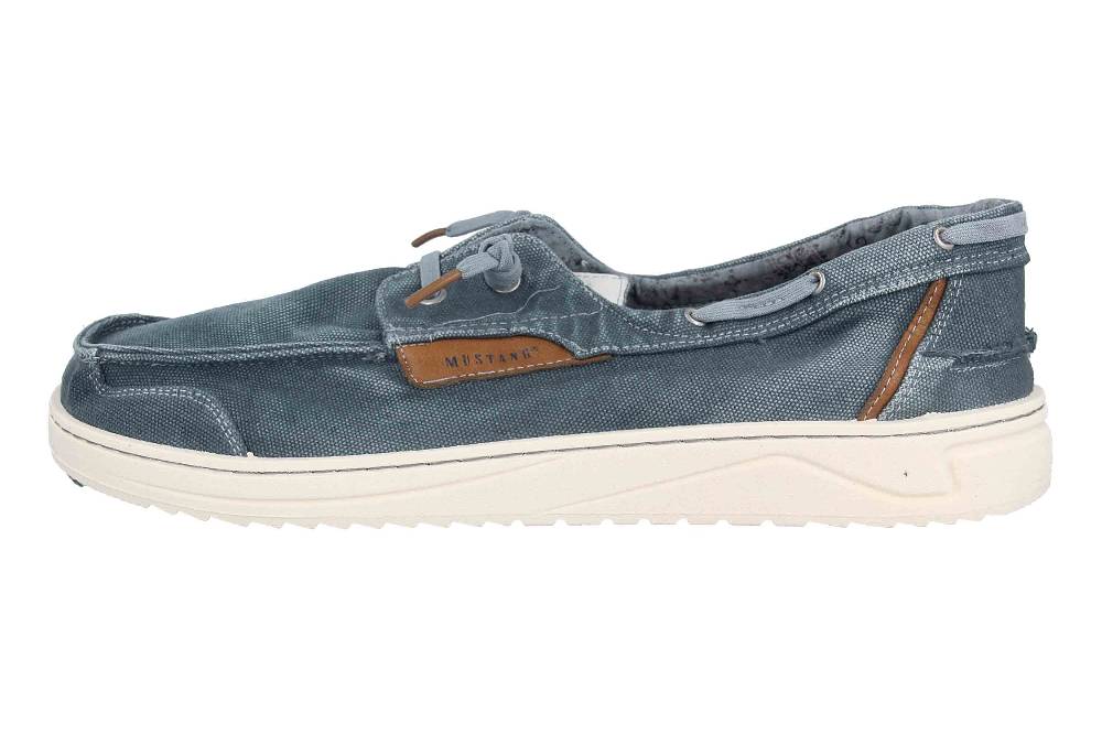Mustang Shoes Slipper in Übergrößen Blau 4191-404-8 große Herrenschuhe