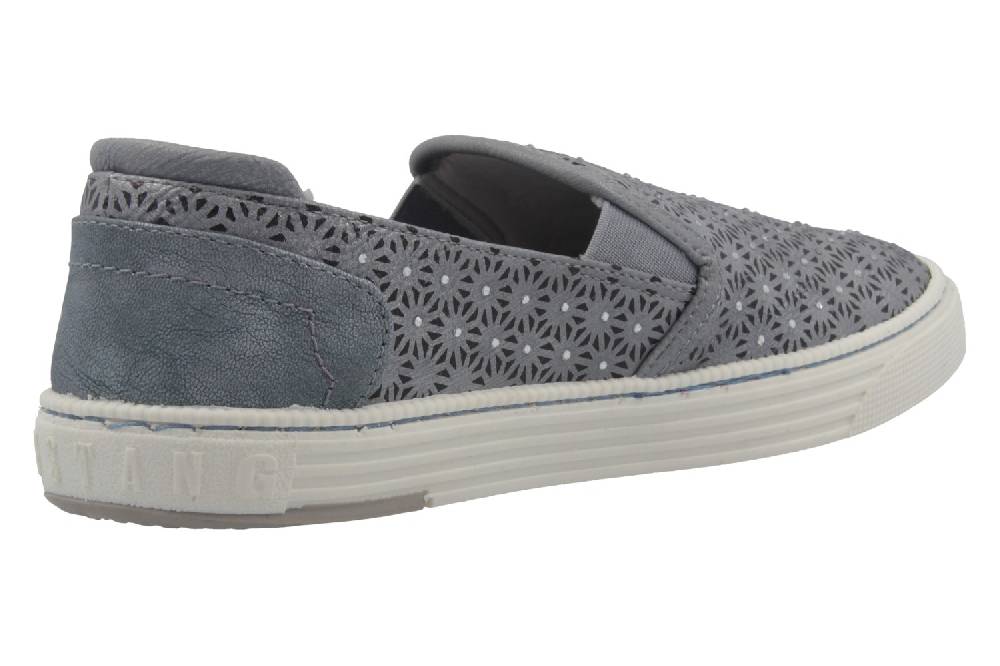 Mustang Shoes Slipper In Übergrößen Grau 1246-401-2 Große Damenschuhe