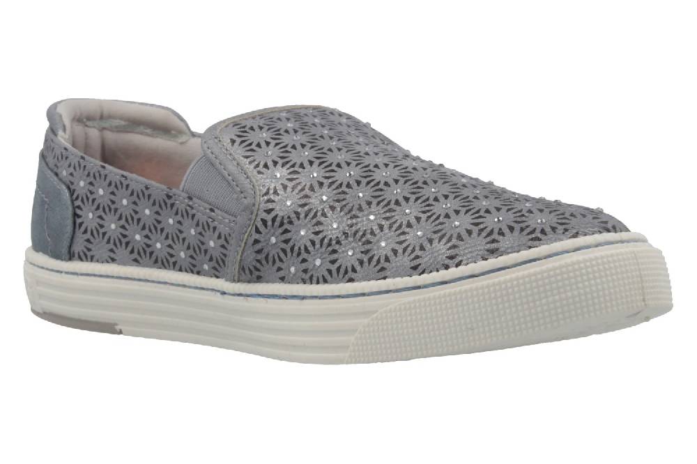 Mustang Shoes Slipper In Übergrößen Grau 1246-401-2 Große Damenschuhe