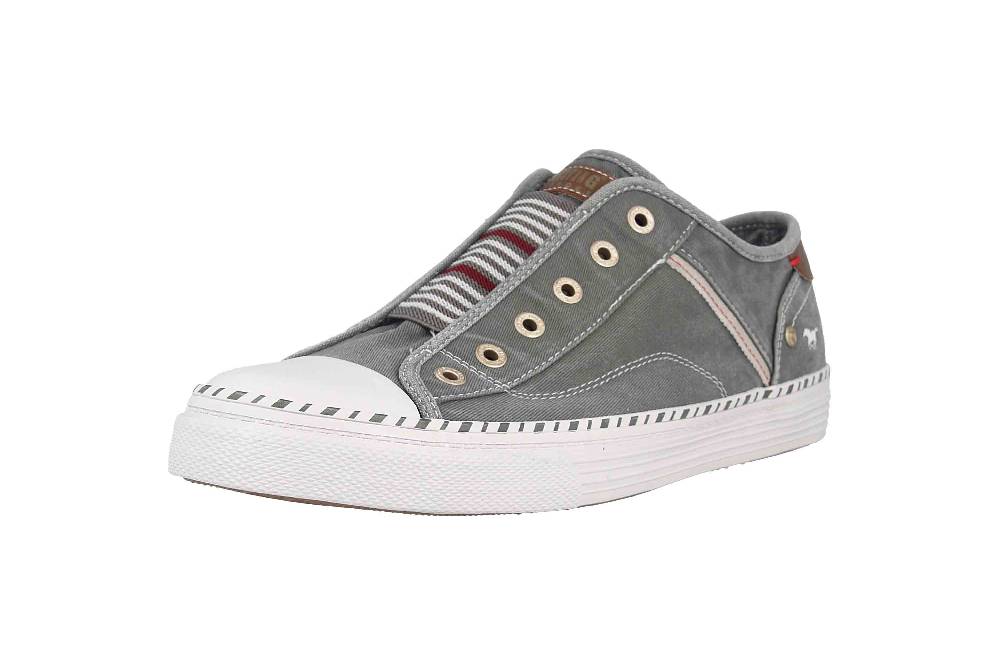 Mustang Shoes Slipper In Übergrößen Grau 1376-401-72 Große Damenschuhe