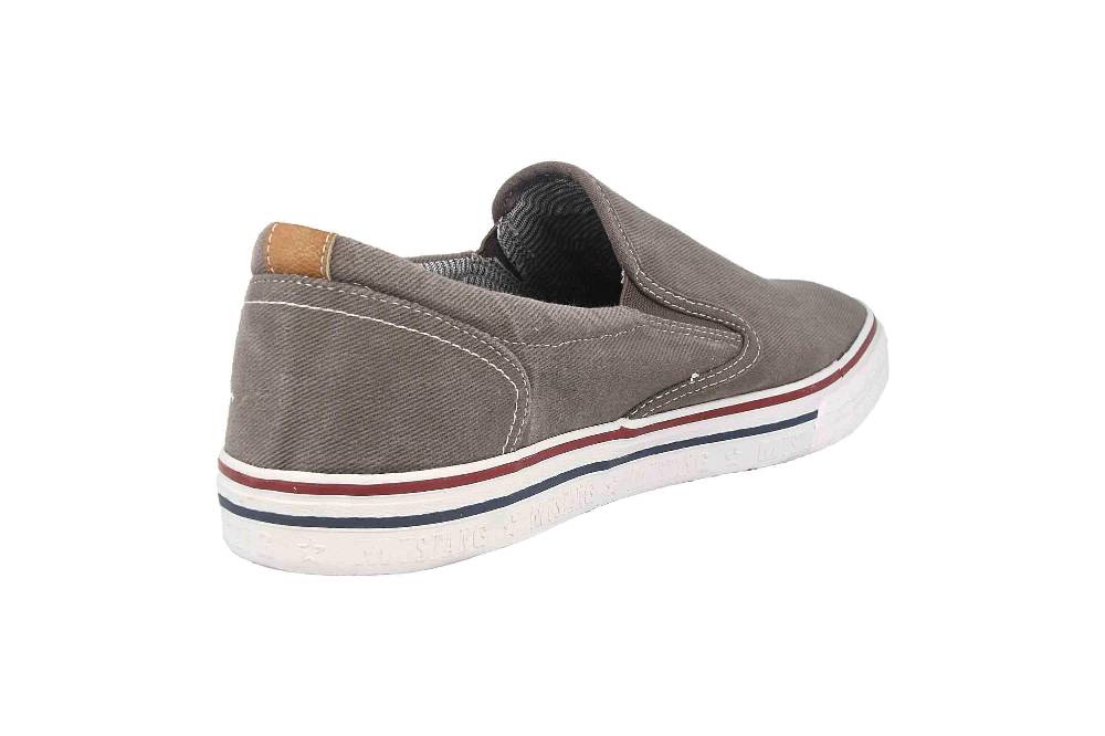 Mustang Shoes Slipper In Übergrößen Grau 4147-401-2 Große Herrenschuhe