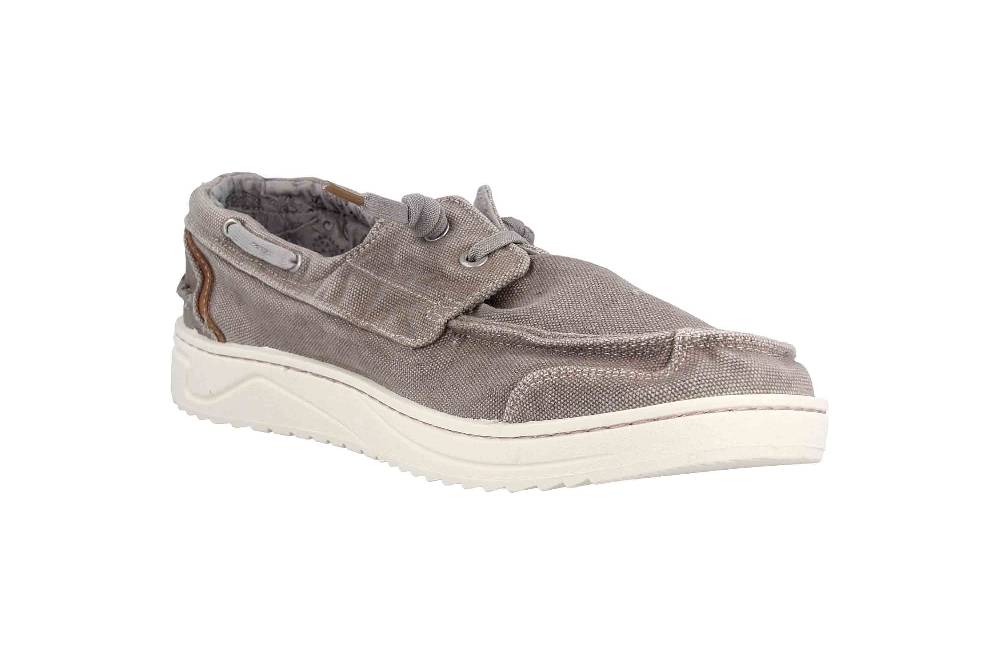 Mustang Shoes Slipper In Übergrößen Grau 4191-404-2 Große Herrenschuhe