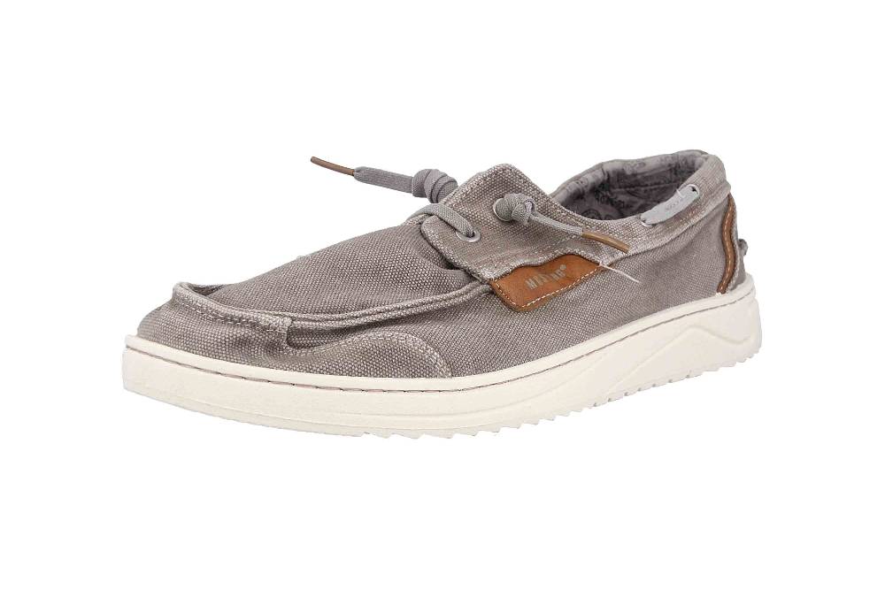 Mustang Shoes Slipper In Übergrößen Grau 4191-404-2 Große Herrenschuhe