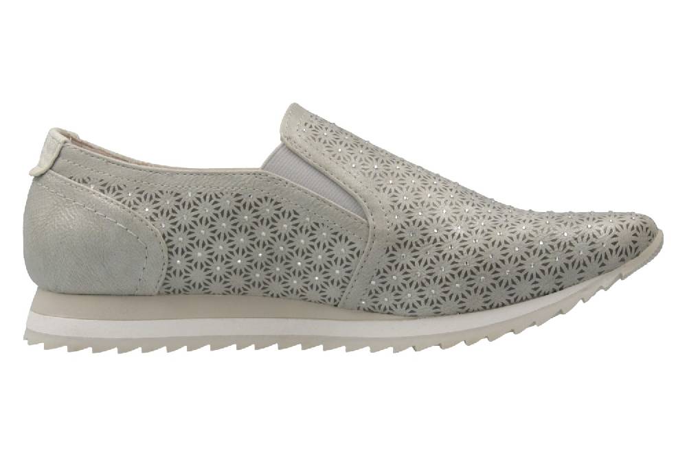 Mustang Shoes Slipper In Übergrößen Silber 1237-401-21 Große Damenschuhe