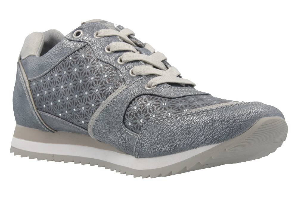 Mustang Shoes Sneaker In Übergrößen Blau 1237-301-852 Große Damenschuhe