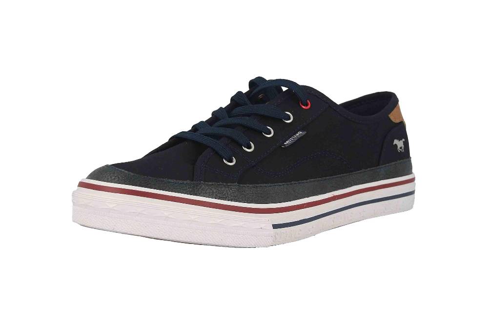 Mustang Shoes Sneaker In Übergrößen Blau 1354-301-820 Große Damenschuhe