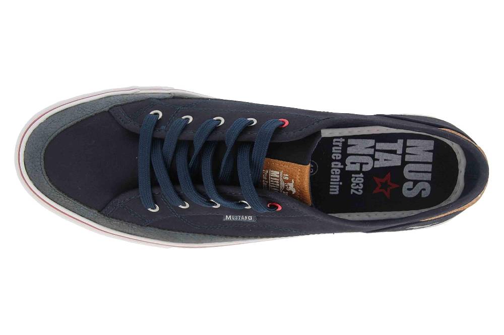 Mustang Shoes Sneaker In Übergrößen Blau 1354-301-820 Große Damenschuhe