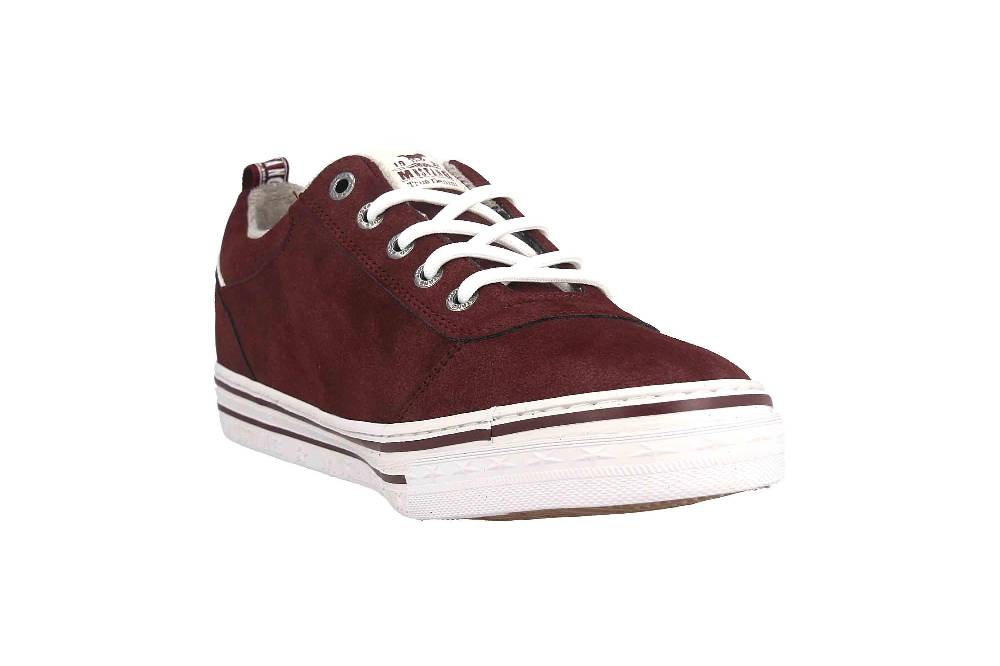 Mustang Shoes Sneaker In Übergrößen Bordeaux 1354-312-55 Große Damenschuhe