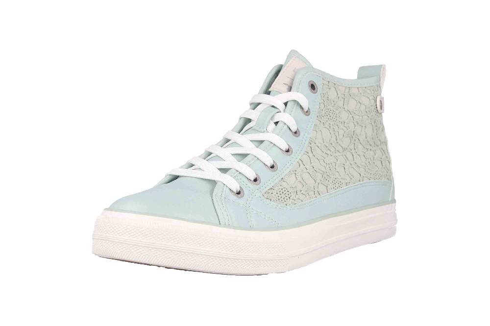 Mustang Shoes Sneaker In Übergrößen Grün 1272-502-706 Große Damenschuhe
