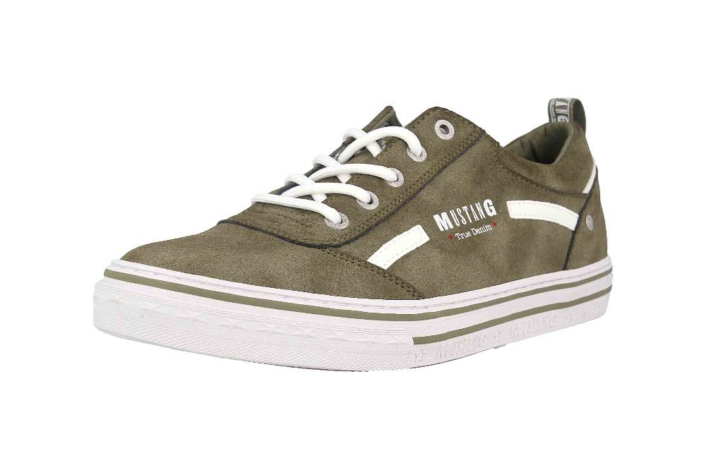 Mustang Shoes Sneaker In Übergrößen Grün 1354-314-77 Große Damenschuhe
