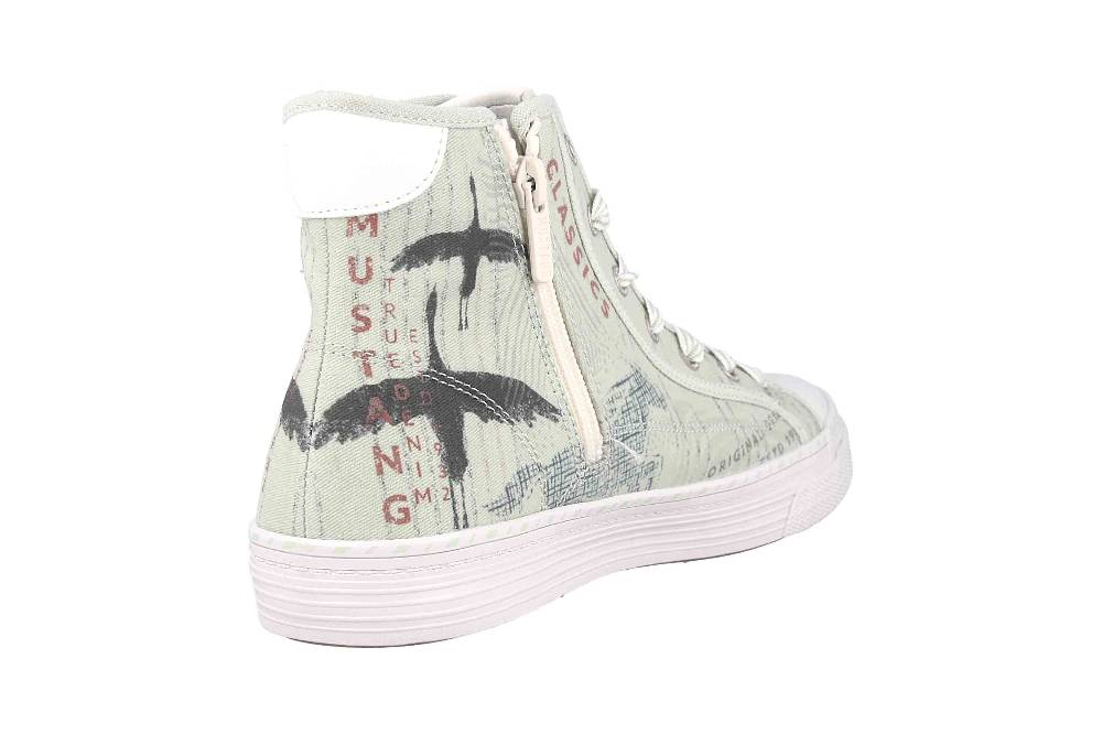 Mustang Shoes Sneaker In Übergrößen Grün 1376-502-702 Große Damenschuhe