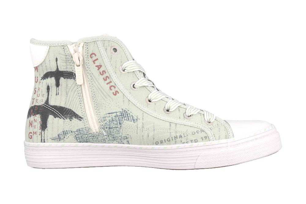 Mustang Shoes Sneaker In Übergrößen Grün 1376-502-702 Große Damenschuhe
