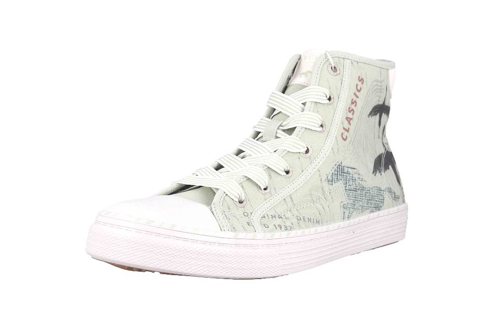 Mustang Shoes Sneaker In Übergrößen Grün 1376-502-702 Große Damenschuhe