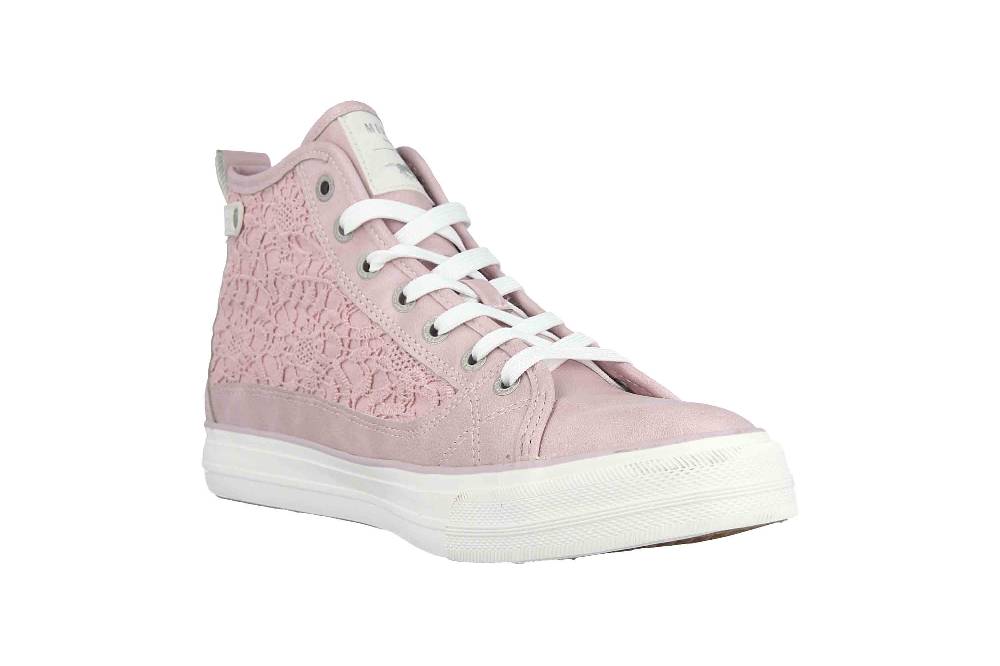 Mustang Shoes Sneaker In Übergrößen Rosa 1272-502-555 Große Damenschuhe
