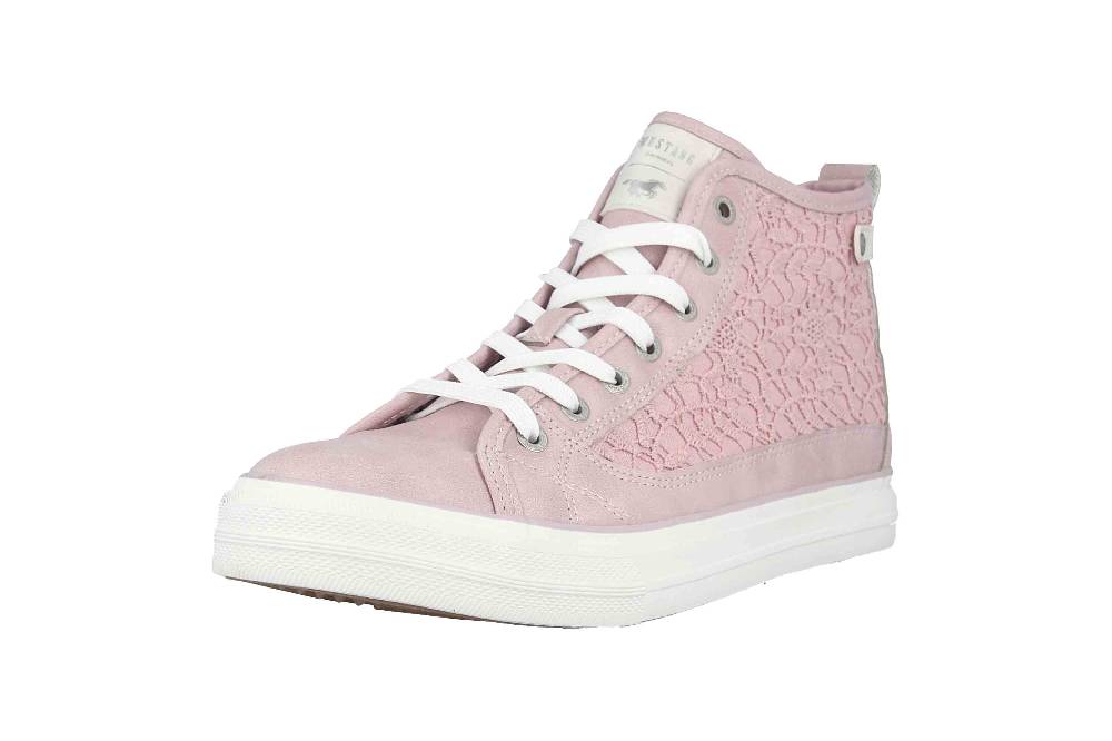 Mustang Shoes Sneaker In Übergrößen Rosa 1272-502-555 Große Damenschuhe